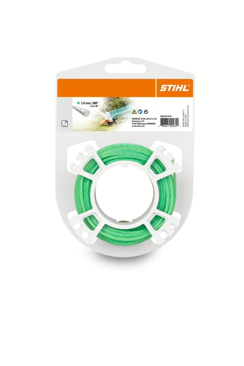 Żyłka okrągła 2mm x 14 m zielona