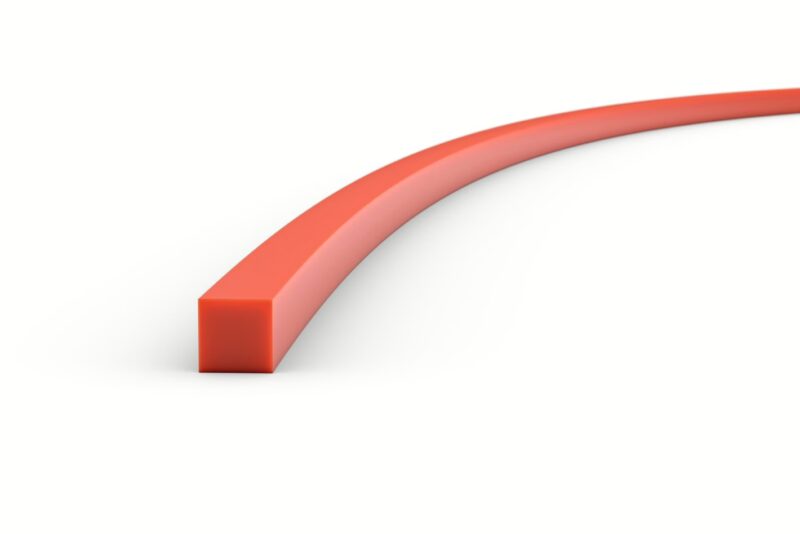 Żyłka kwadratowa 2,7mm x 32 m czerwona