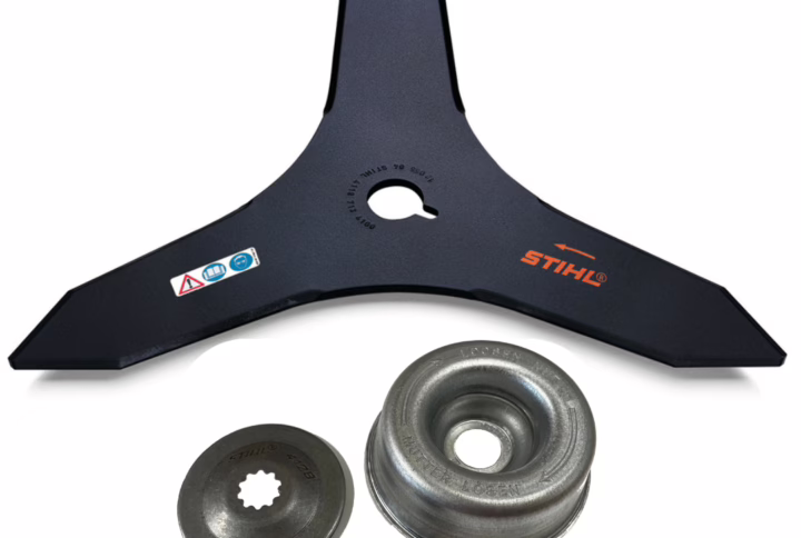 Zestaw Nóż Trójząb 300-2 do kosy + podkładki do mocowania noża